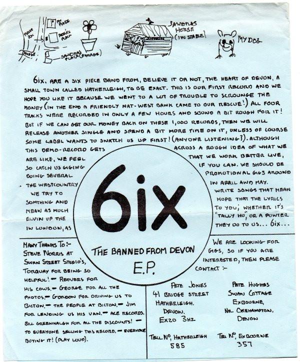 6ix (3) - The Banned From Devon EP