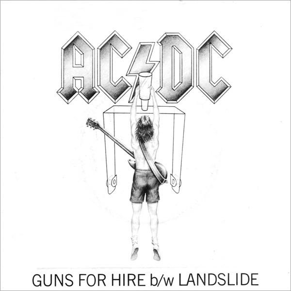 AC/DC - Guns For Hire b/w Landslide