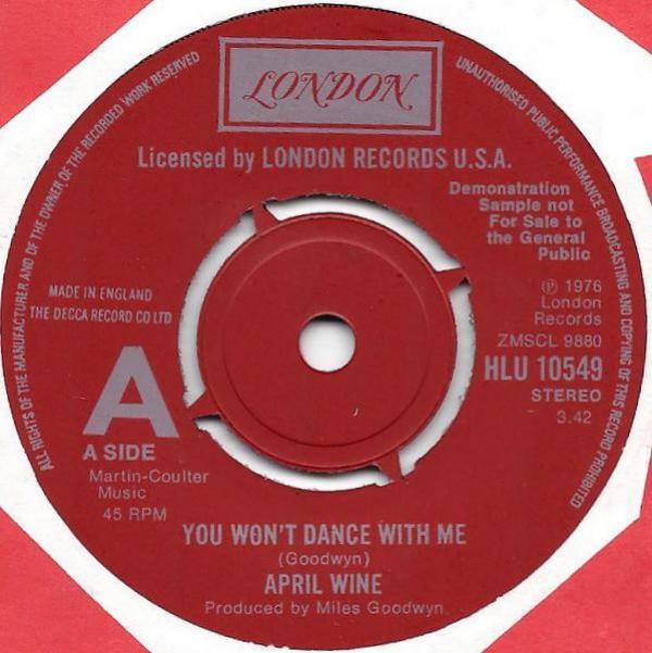 April Wine - You Won't Dance With Me