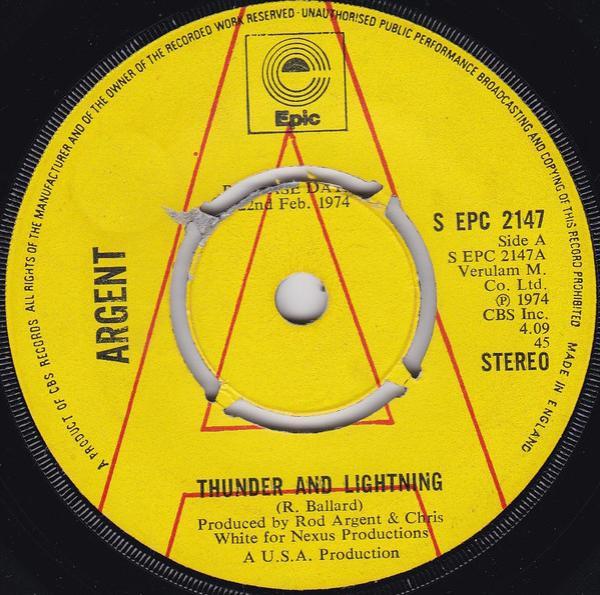 Argent - Thunder And Lightning