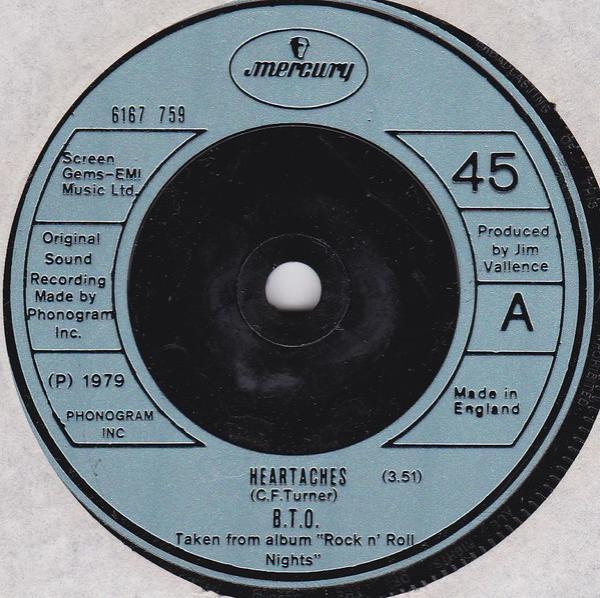 Bachman-Turner Overdrive - Heartaches