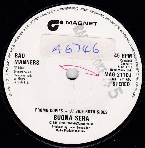 Bad Manners - Buona Sera