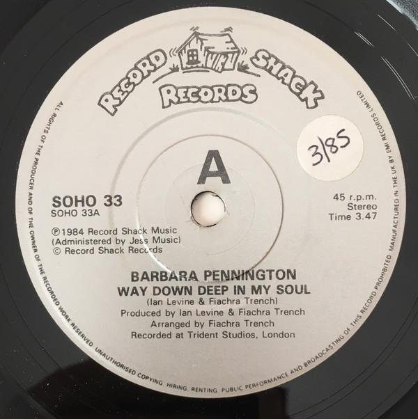 Barbara Pennington - Way Down Deep In My Soul / All American Boy