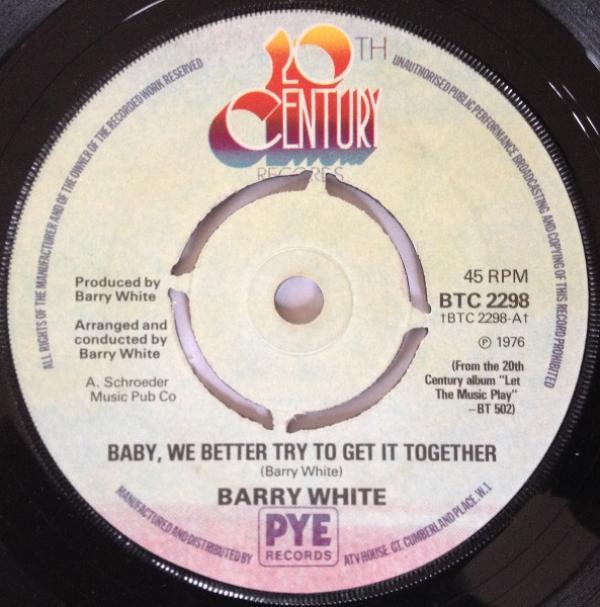 Barry White - Baby, We Better Try To Get It Together