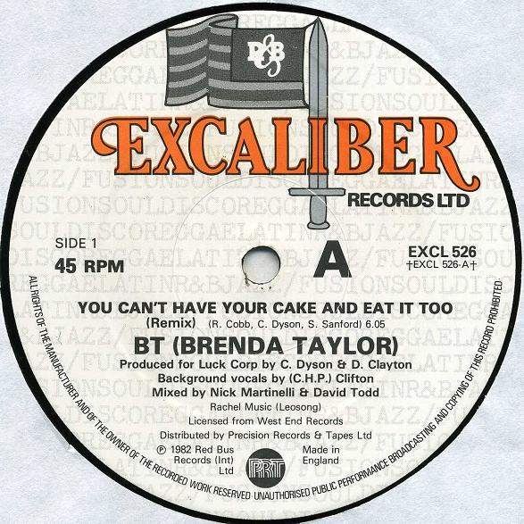 Brenda Taylor - You Can't Have Your Cake And Eat It Too