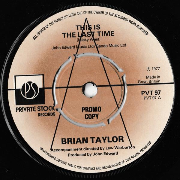Bryan Taylor (3) - This Is The Last Time