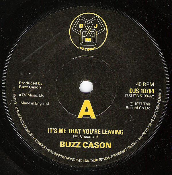 Buzz Cason - It's Me That You're Leaving