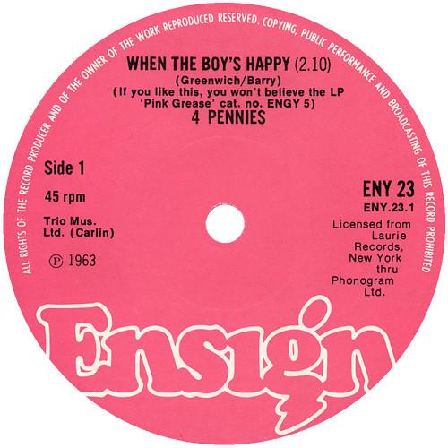 Carlo Mastrangelo, The Four Pennies (3) - When The Boy's Happy / Little Orphan Girl