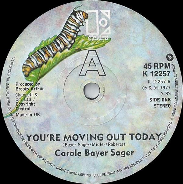 Carole Bayer Sager - You're Moving Out Today