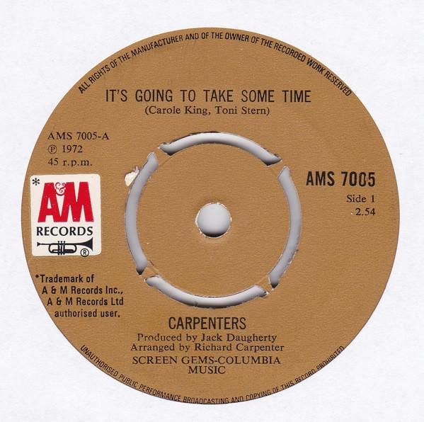 Carpenters - It's Going To Take Some Time