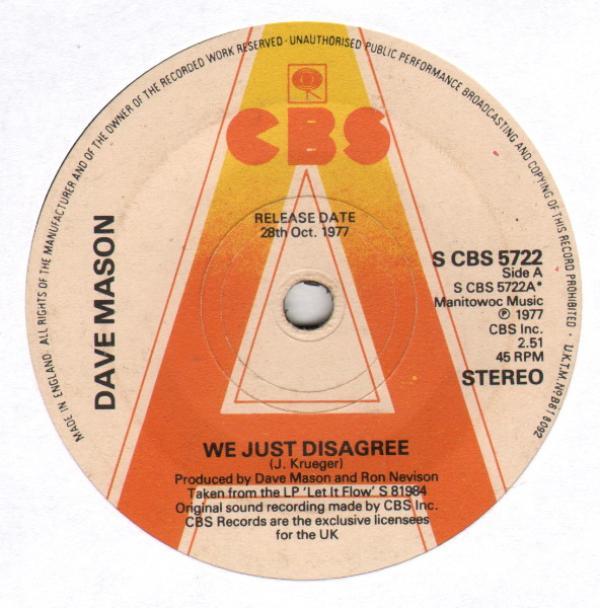 Dave Mason - We Just Disagree