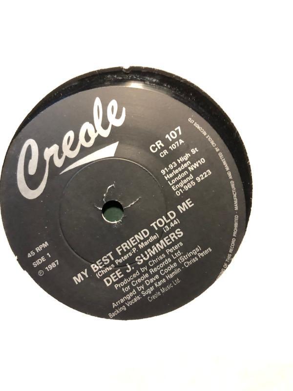 Dee J. Summers - My Best Friend Told Me