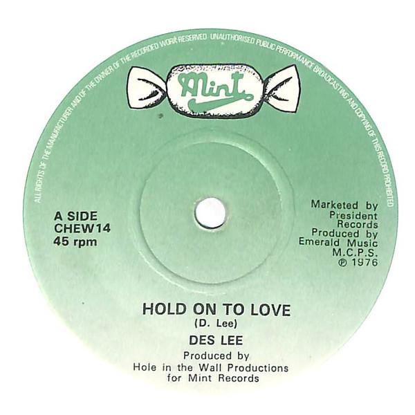 Des Lee - Hold On To Love / Angel Of Love