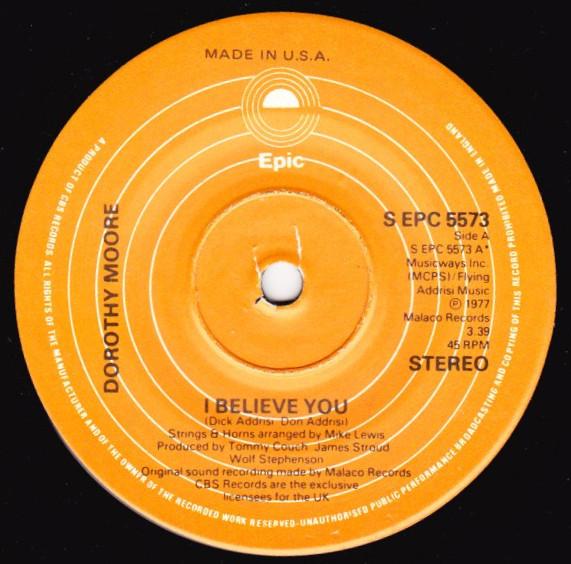 Dorothy Moore - I Believe You / Love Me