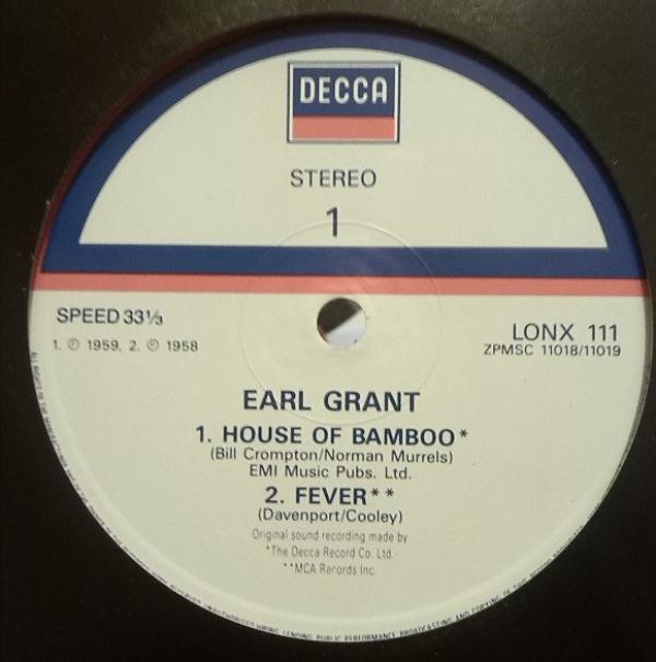 Earl Grant, Jimmy Smith, Walter Wanderley - The House Of Bamboo EP