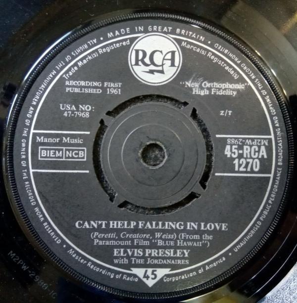 Elvis Presley - Can't Help Falling In Love / Rock-A-Hula Baby