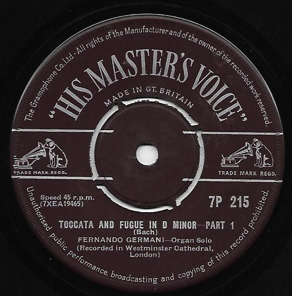 Fernando Germani - Bach's Toccata And Fugue In D Minor