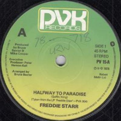 Freddie Starr - Halfway To Paradise / Love Me Tender
