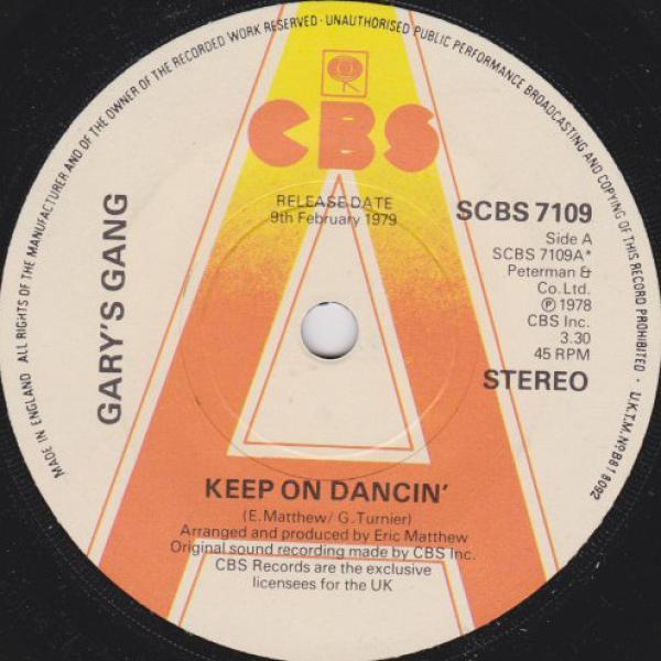 Gary's Gang - Keep On Dancin'