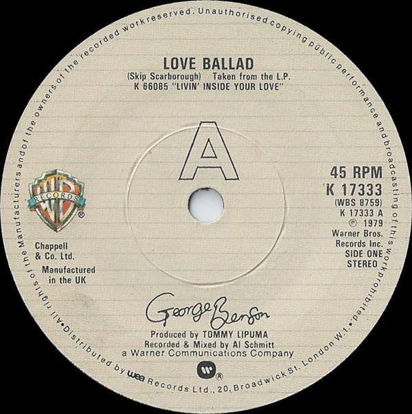George Benson - Love Ballad / You're Never Too Far From Me