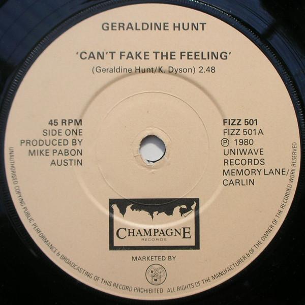 Geraldine Hunt - Can't Fake The Feeling