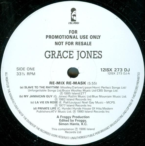 Grace Jones - Re-Mix Re-Mask