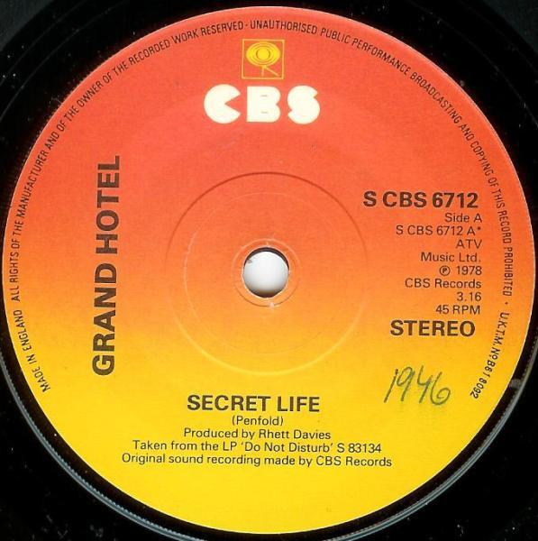 Grand Hotel - Secret Life / Light Years Away