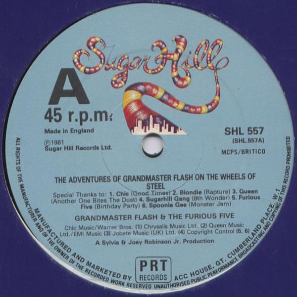 Grandmaster Flash & The Furious Five - The Adventures Of Grandmaster Flash On The Wheels Of Steel