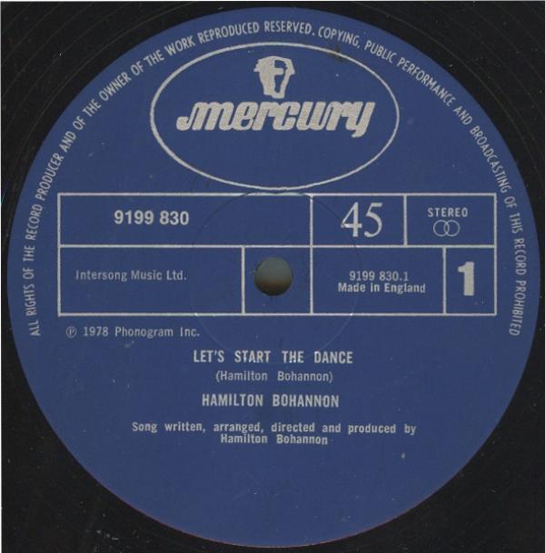 Hamilton Bohannon - Let's Start The Dance
