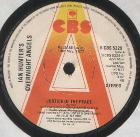 Ian Hunter's Overnight Angels - Justice Of The Peace