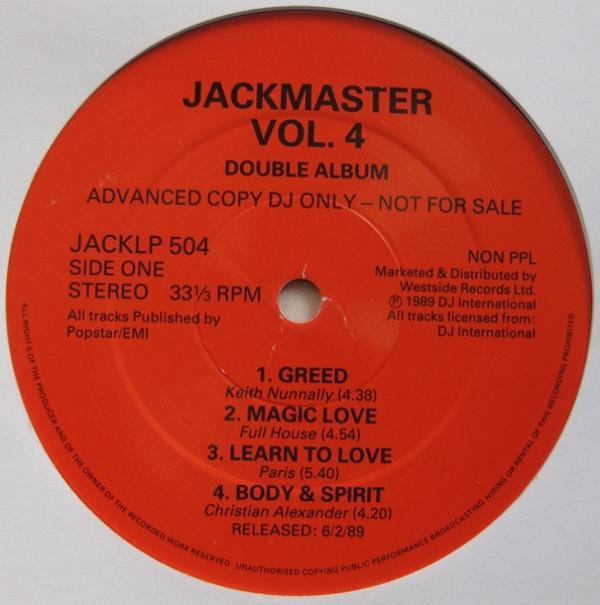  - Jackmaster Vol. 4