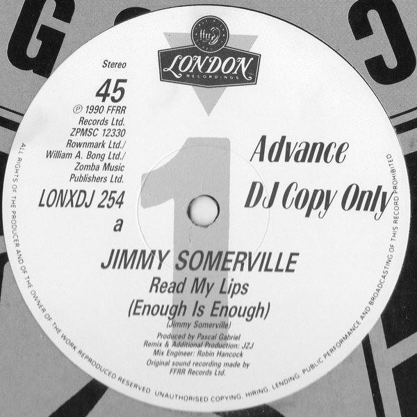 Jimmy Somerville - Read My Lips (Enough Is Enough)