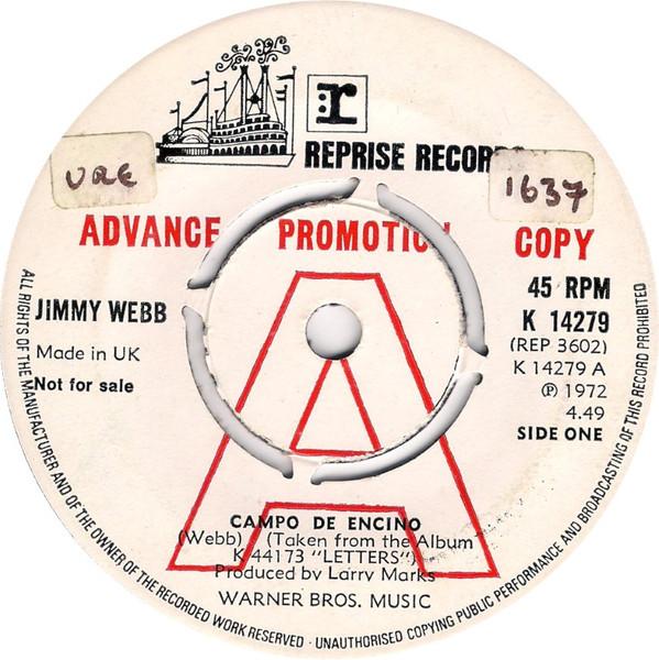 Jimmy Webb - Campo De Encino / Once In The Morning