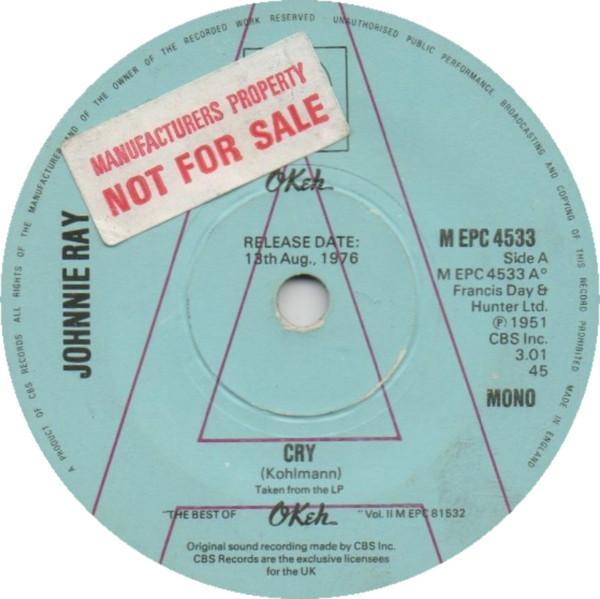 Johnnie Ray - Cry