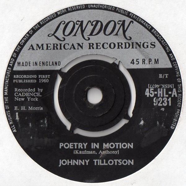Johnny Tillotson - Poetry In Motion