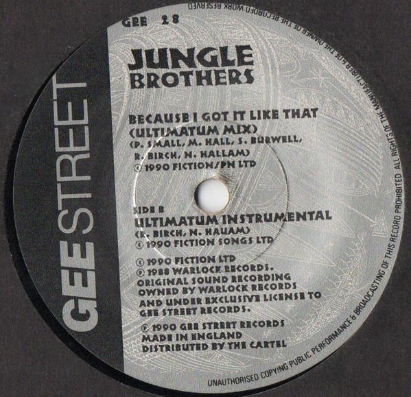 Jungle Brothers - Because I Got It Like That (The Ultimatum Reconstruction)