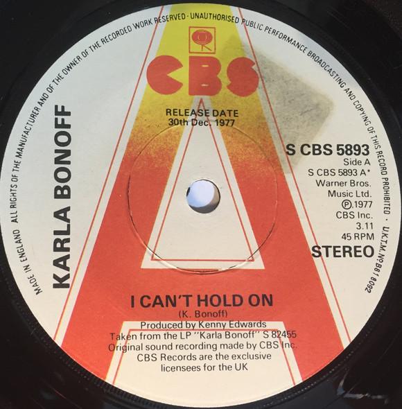 Karla Bonoff - I Can't Hold On