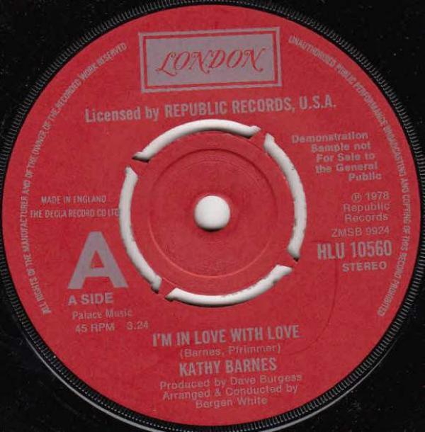 Kathy Barnes - I'm In Love With Love