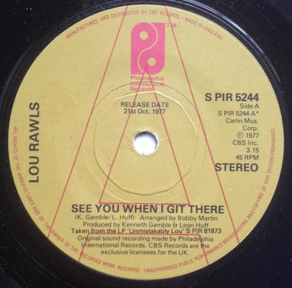 Lou Rawls - See You When I Git There / Spring Again