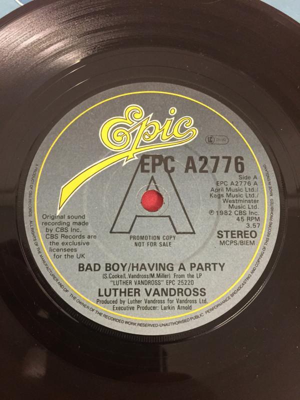 Luther Vandross - Bad Boy / Having A Party
