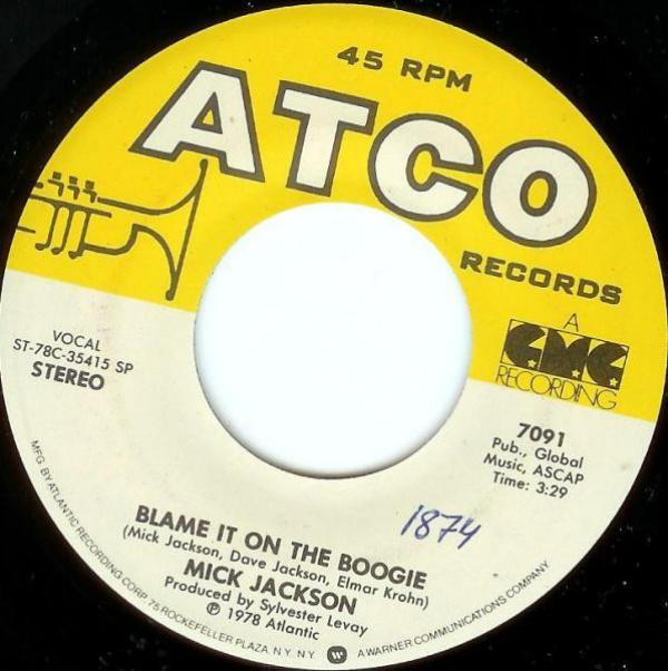 Mick Jackson - Blame It On The Boogie