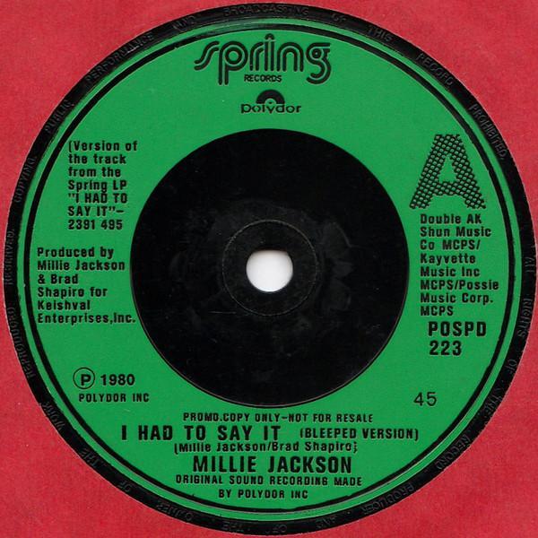Millie Jackson - I Had To Say It
