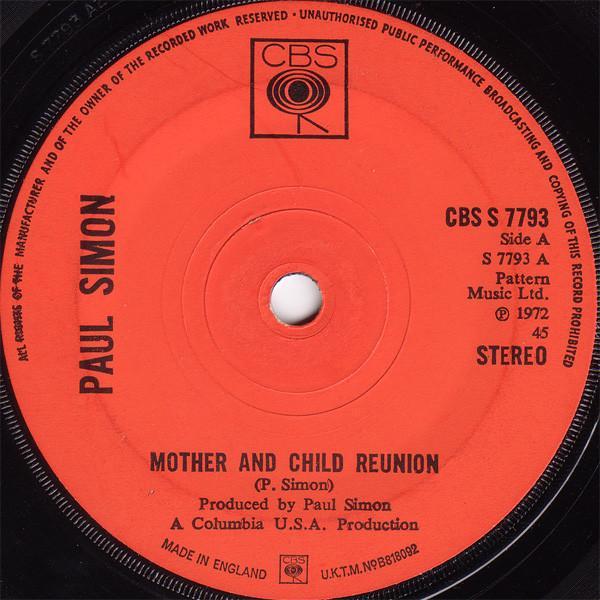 Paul Simon - Mother And Child Reunion