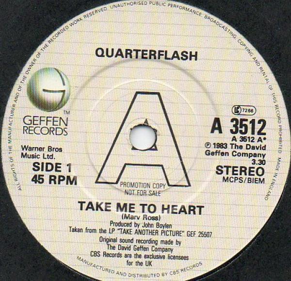 Quarterflash - Take Me To Heart