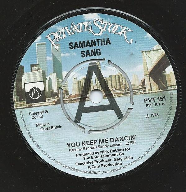 Samantha Sang - You Keep Me Dancin'