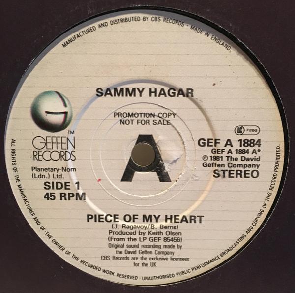 Sammy Hagar - Piece Of My Heart