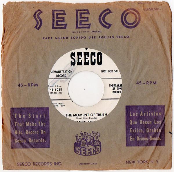 Sandy Solo (2) - The Moments Of Truth / A Lover Is Blue