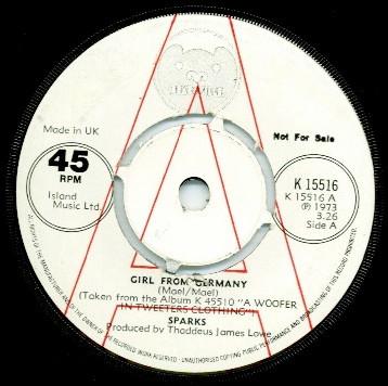 Sparks - Girl From Germany