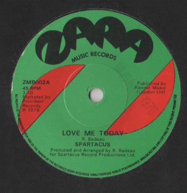 Spartacus R - Love Me Today