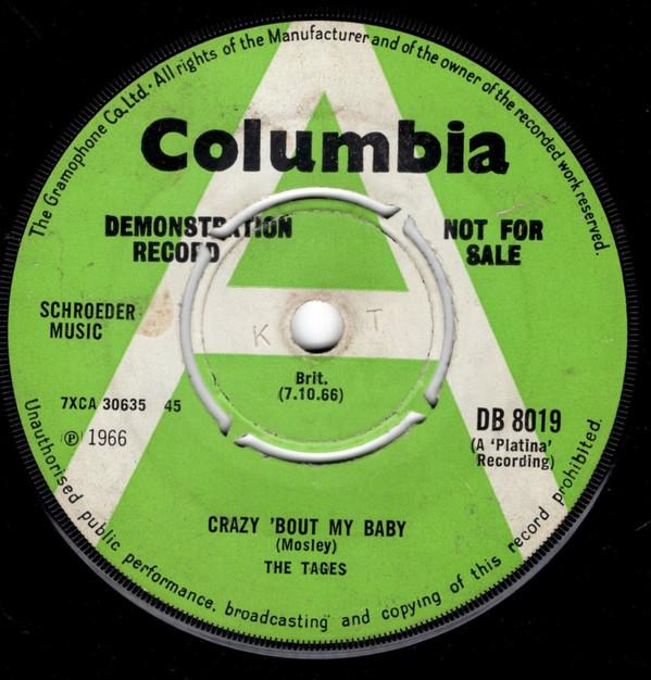 Tages - Crazy 'Bout My Baby / In My Dreams